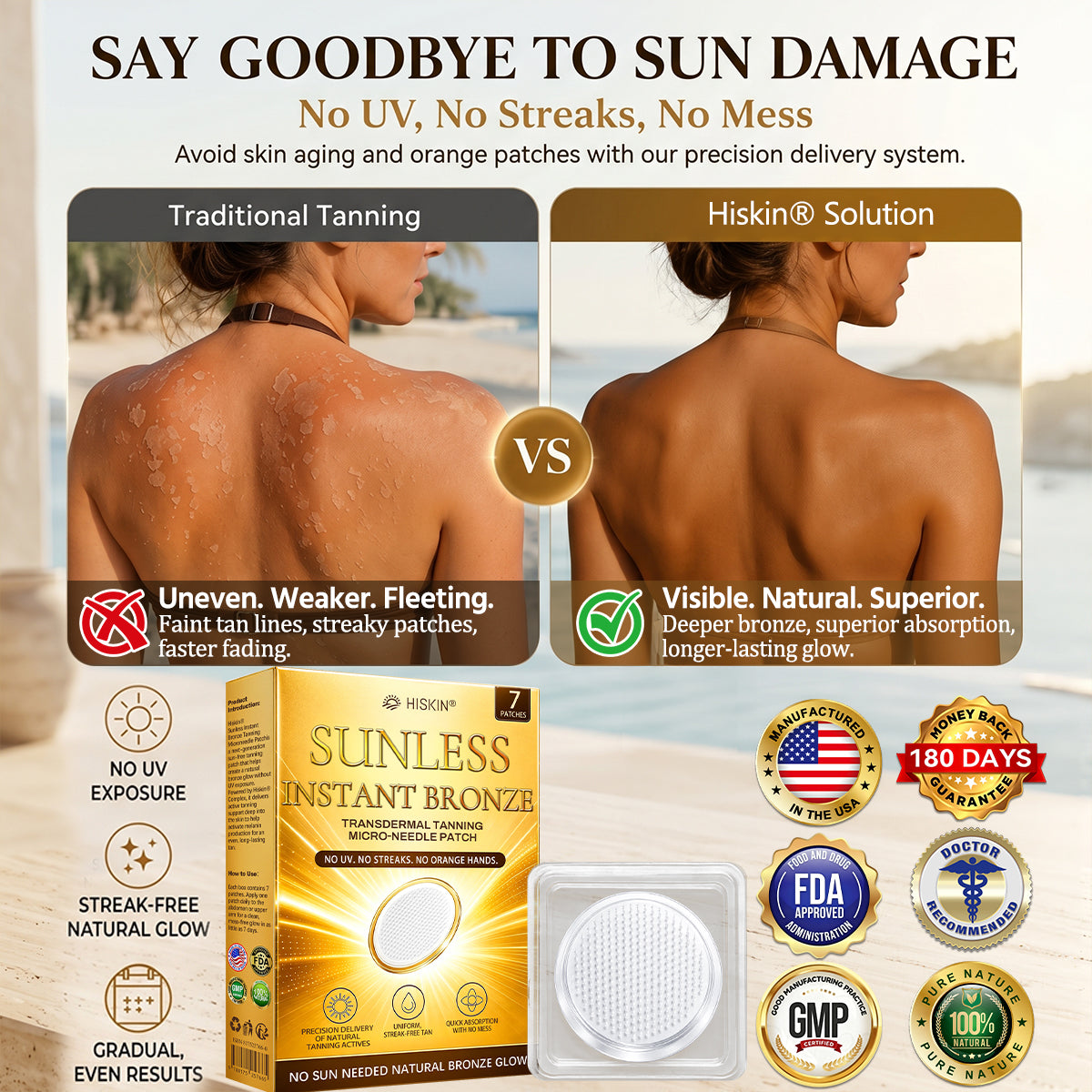 ☀️𝑶𝒇𝒇𝒊𝒄𝒊𝒂𝒍 𝑺𝒕𝒐𝒓𝒆 | ☀️ 𝐇𝐢𝐬𝐤𝐢𝐧® 𝐒𝐮𝐧𝐥𝐞𝐬𝐬 𝐈𝐧𝐬𝐭𝐚𝐧𝐭 𝐁𝐫𝐨𝐧𝐳𝐞 𝐓𝐚𝐧𝐧𝐢𝐧𝐠 𝐌𝐢𝐜𝐫𝐨𝐧𝐞𝐞𝐝𝐥𝐞 𝐏𝐚𝐭𝐜𝐡 🇺🇸 (𝐉𝐮𝐬𝐭 𝐨𝐧𝐜𝐞 𝐚 𝐝𝐚𝐲) 𝐕𝐢𝐬𝐢𝐛𝐥𝐞 𝐁𝐫𝐨𝐧𝐳𝐞 𝐆𝐥𝐨𝐰 𝐢𝐧 𝟕 𝐃𝐚𝐲𝐬 ✅ 𝐍𝐨 𝐔𝐕, 𝐍𝐨 𝐎𝐫𝐚𝐧𝐠𝐞, 𝐍𝐨 𝐒𝐭𝐫𝐞𝐚𝐤𝐬, 𝐍𝐨 𝐃𝐇𝐀, 𝐍𝐨 𝐌𝐞𝐬𝐬.